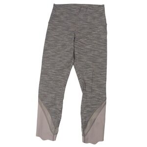 Lululemon Leggings Yoga Pants Athletic Gray Heathered Cropped Fits Like‎ Size 6
